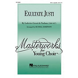 Hal Leonard Exultate Justi SSA A Cappella arranged by Russell Robinson