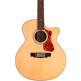 Blemished Guild F-2512CE Deluxe 12-String Cutaway Jumbo Acoustic-Electric Guitar Level 2 Blonde 197881196950