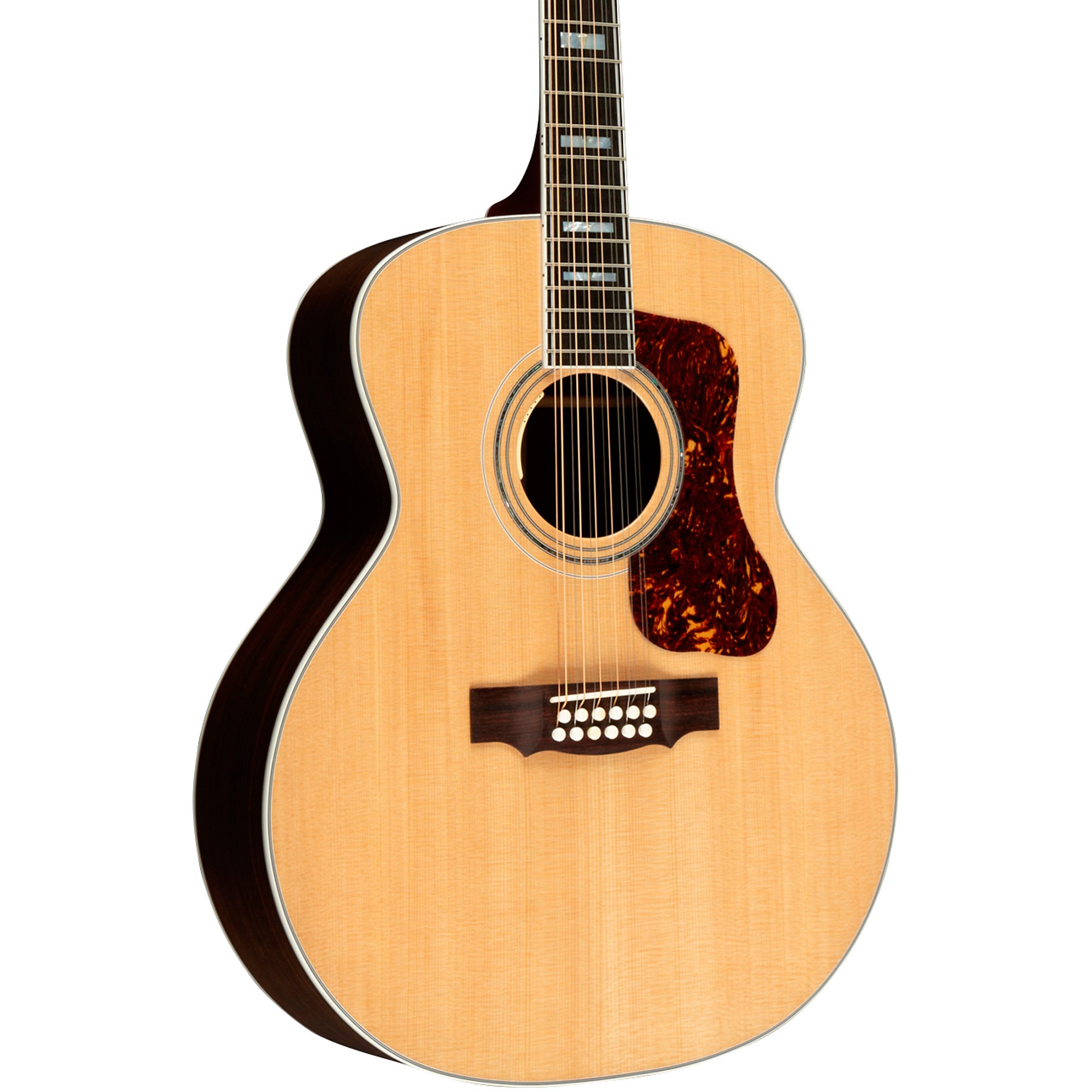 Guild F512E Jumbo AcousticElectric Guitar Natural Guitar Center