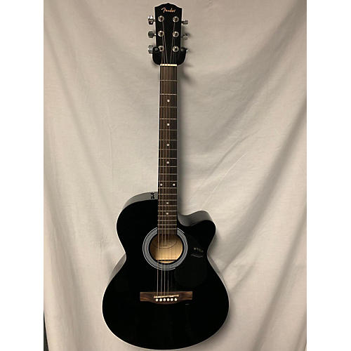 Used Fender FA135CE Concert Acoustic Electric Guitar Black Guitar Center