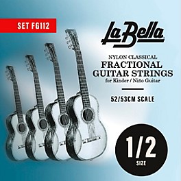 La Bella FG112 Classical Fractional Guitar Strings - 1/2 Size