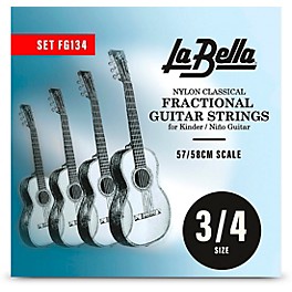 La Bella FG134 Classical Fractional Guitar Strings - 3/4 Size