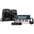 Novation FLkey Keyboard Controller with Focusrite 2i2 USB Audio Interface and Adam Audio D3V 3-inch Studio ... 25 Key Package