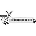 Roland FP-30X 88-Key Digital Piano with Warm Audio WA-CAB Headphone Package (Pedals/Bench/Stand Included) White