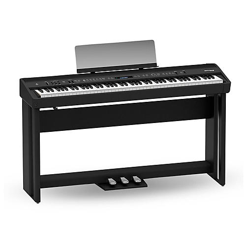 Roland Fp 90 Digital Piano Black With Stand And Pedal Board Guitar Center
