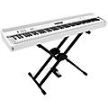 Roland FP-90X Digital Piano With Roland Double-Brace X-Stand and DP-10 Pedal White