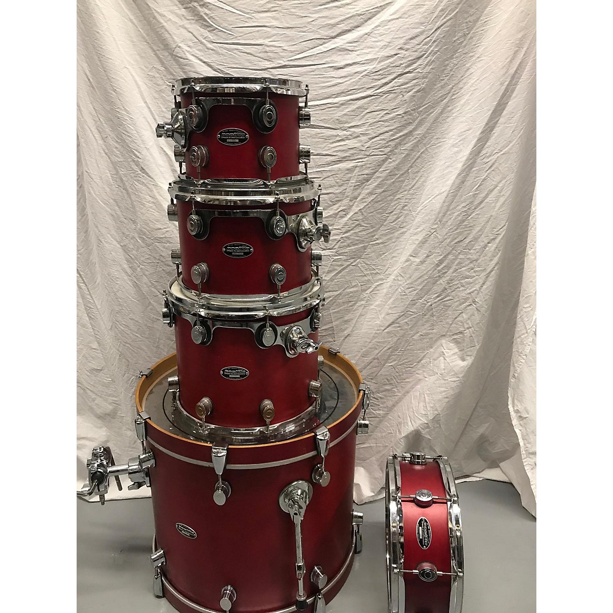 Used PDP by DW FS SERIES Drum Kit Satin Red Guitar Center