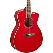 FSC-TA TransAcoustic Concert Cutaway Acoustic-Electric Guitar Ruby Red