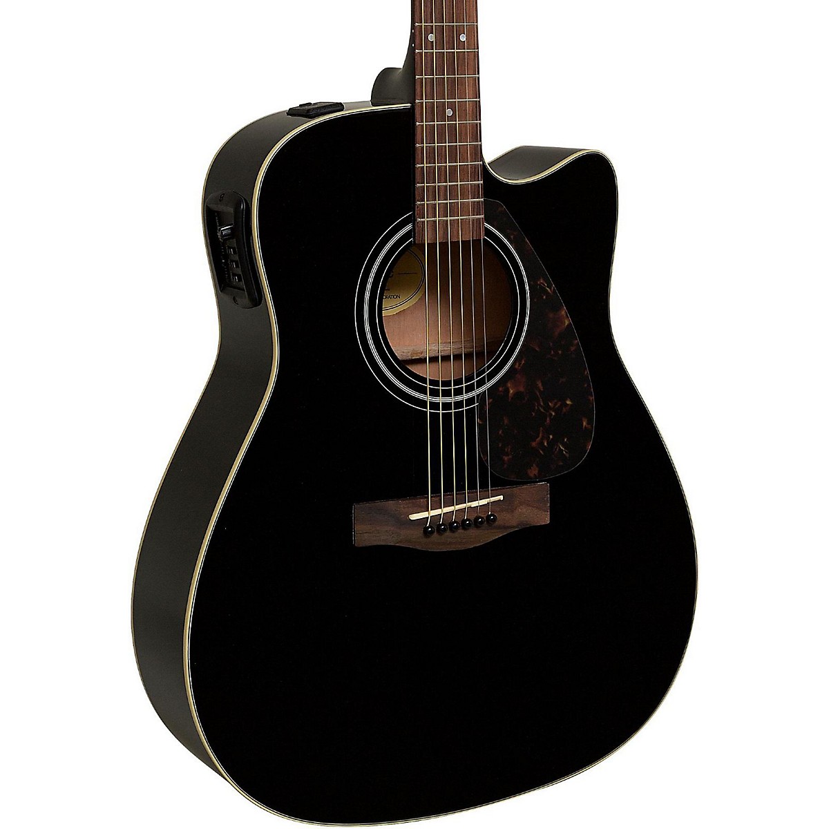 Yamaha Fx335c Dreadnought Acoustic Electric Guitar Black Guitar Center