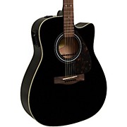 FX335C Dreadnought Acoustic-Electric Guitar Black