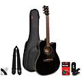 Yamaha FX335C Dreadnought Acoustic-Electric Guitar Pack - Black
