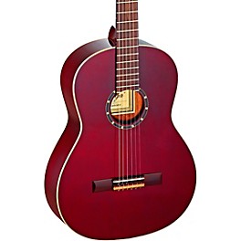 Blemished Ortega Family Series Pro R131SNWR Slim Neck Classical Guitar Level 2 Transparent Wine Red 194744696008