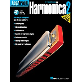 Hal Leonard FastTrack Harmonica Book 2 Book/CD for C Diatonic Harmonica