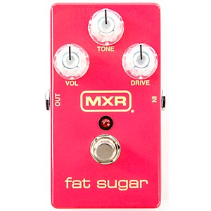 MXR Fat Sugar Drive Effects Pedal Pink 