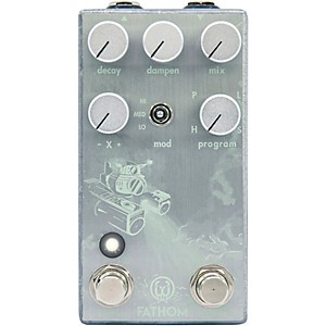 Walrus Audio Fathom Mult-Function Reverb Effects Pedal Platinum 