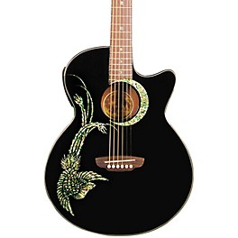 Blemished Luna Fauna Phoenix Folk Style Cutaway Acoustic-Electric Guitar