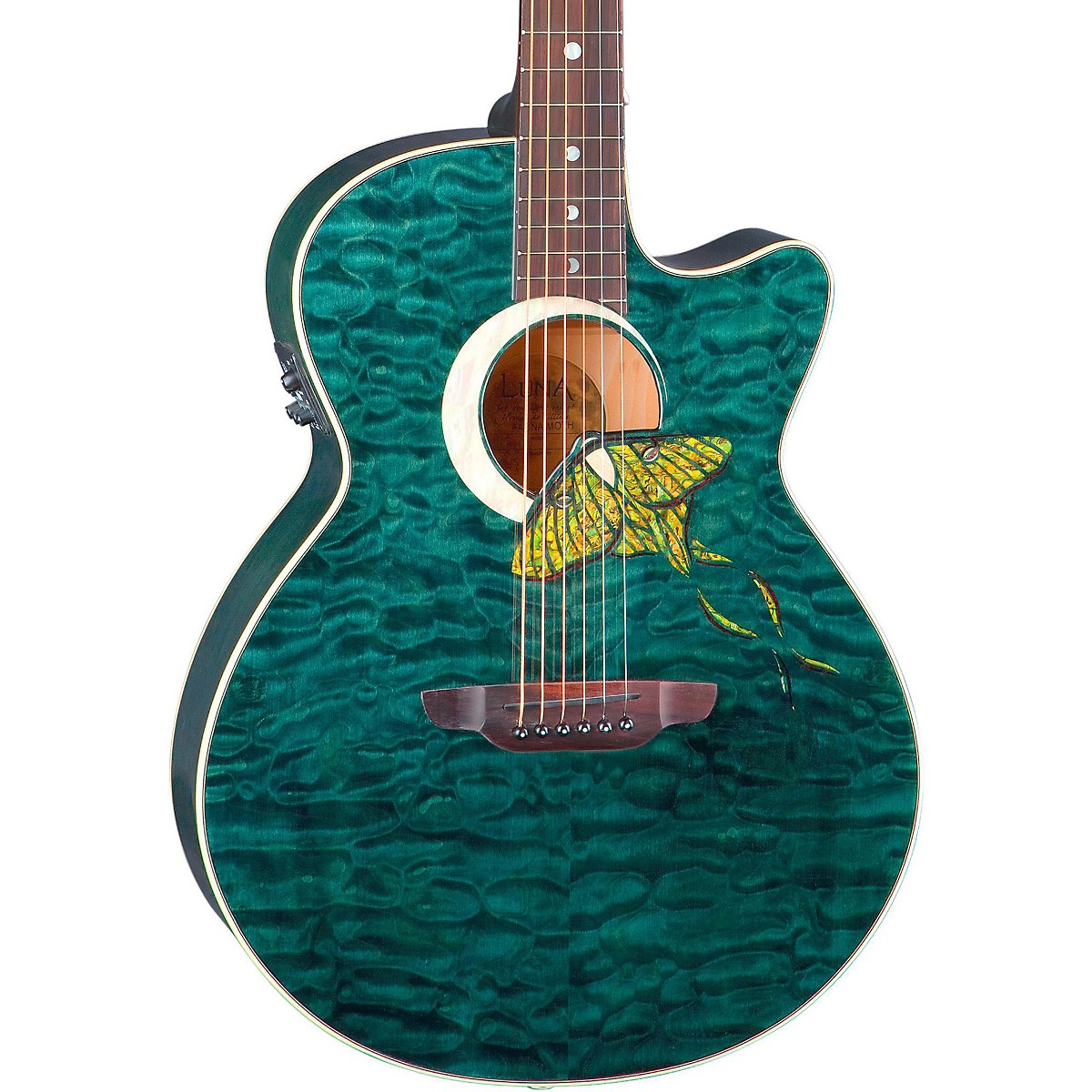Luna Guitars Fauna Series Folk Acoustic-Electric Guitar Natural