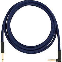 Fender Festival Straight to Angle Instrument Cable - Blue Dream