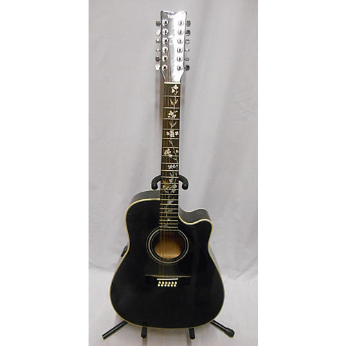 Used Yamaha Fg411C 12 String Acoustic Electric Guitar Black Guitar Center