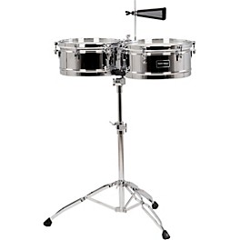 Gon Bops Fiesta Series Timbale Set 13 and 14 in. Chrome