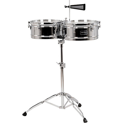 Gon Bops Fiesta Series Timbale Set 13 and 14 in. Chrome | Guitar Center