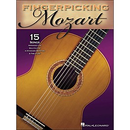 Hal Leonard Fingerpicking Mozart 15 Pieces Arranged for Solo Gtr In Standard Notation & Tab