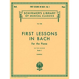 G. Schirmer First Lessons In Bach Bk 1 Piano Solo 16 Short Pieces