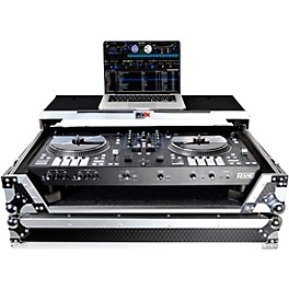 ProX Flight Case For RANE ONE DJ Controller with Sliding Laptop Shelf, 1U Rack, and Wheels
