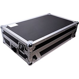 ProX Flight-Style Road Case for Pioneer DDJ-FLX10 or AlphaTheta DDJ-GRV6 DJ Controller With Sliding Laptop Shelf, 1U Rack ...