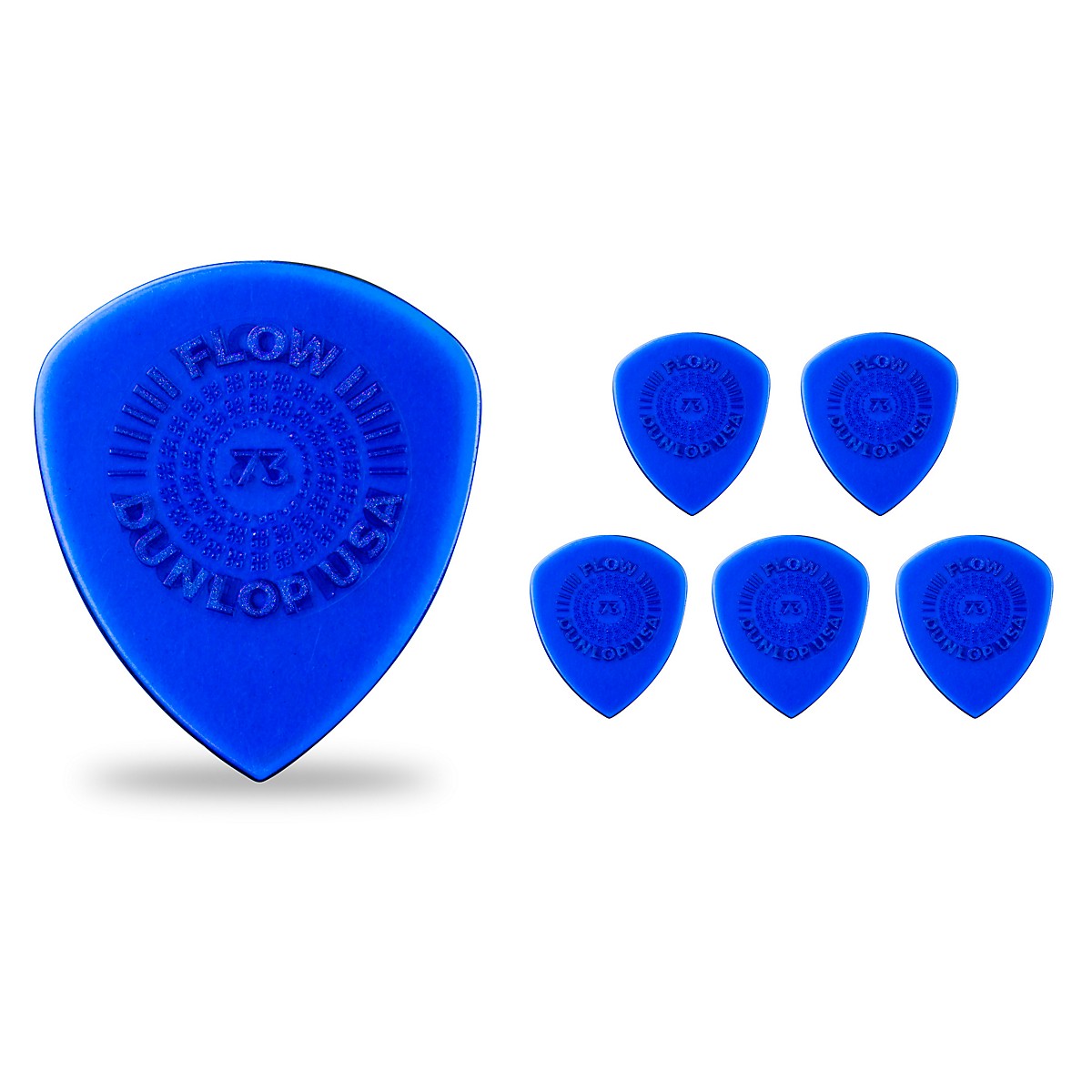 Dunlop Flow Standard Grip Guitar Picks .73 mm 6 Pack Guitar Center