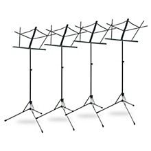 Musician's Gear Folding Music Stand, 4-Pack