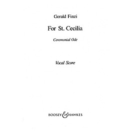 Boosey and Hawkes For St. Cecilia (Vocal Score) SATB composed by Gerald Finzi