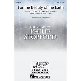 Hal Leonard For the Beauty of the Earth SAATTBB A CAPPELLA composed by Philip Stopford