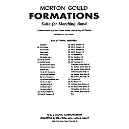 G. Schirmer Formations (Study Score) Concert Band Composed by Morton Gould