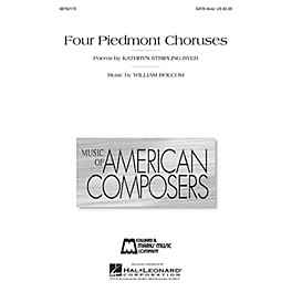 Hal Leonard Four Piedmont Choruses SATB Divisi composed by William Bolcom