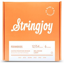 Stringjoy Foxwoods Coated Phosphor Bronze Acoustic Guitar Strings