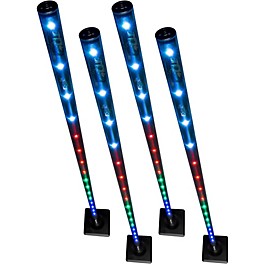 CHAUVET DJ Freedom Stick 4-Pack Battery-Powered LED Effect/Stage Lights With Carrying Bag and IRC-6 Remote
