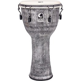 Toca Freestyle Antique-Finish Djembe 12 in. Silver