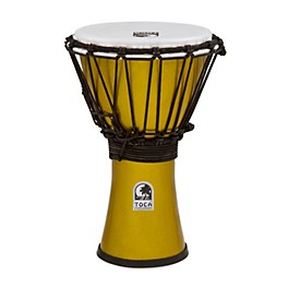 Toca Freestyle ColorSound Djembe Metallic Yellow 7 in.