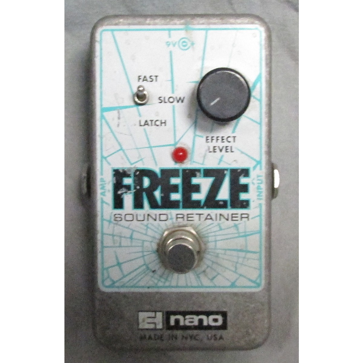 Used ElectroHarmonix Freeze Sound Retainer Compression Effect Pedal