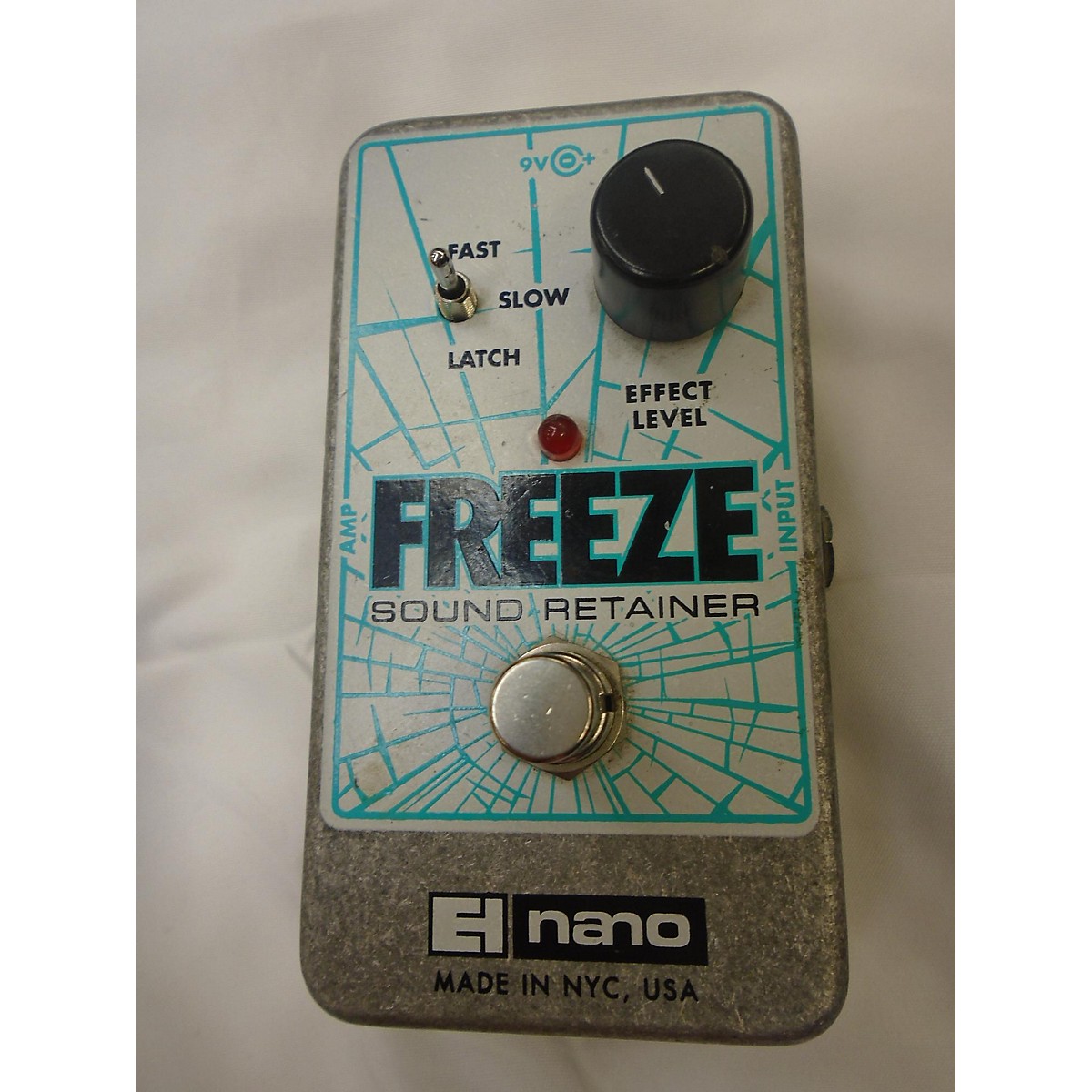 Used ElectroHarmonix Freeze Sound Retainer Compression Effect Pedal
