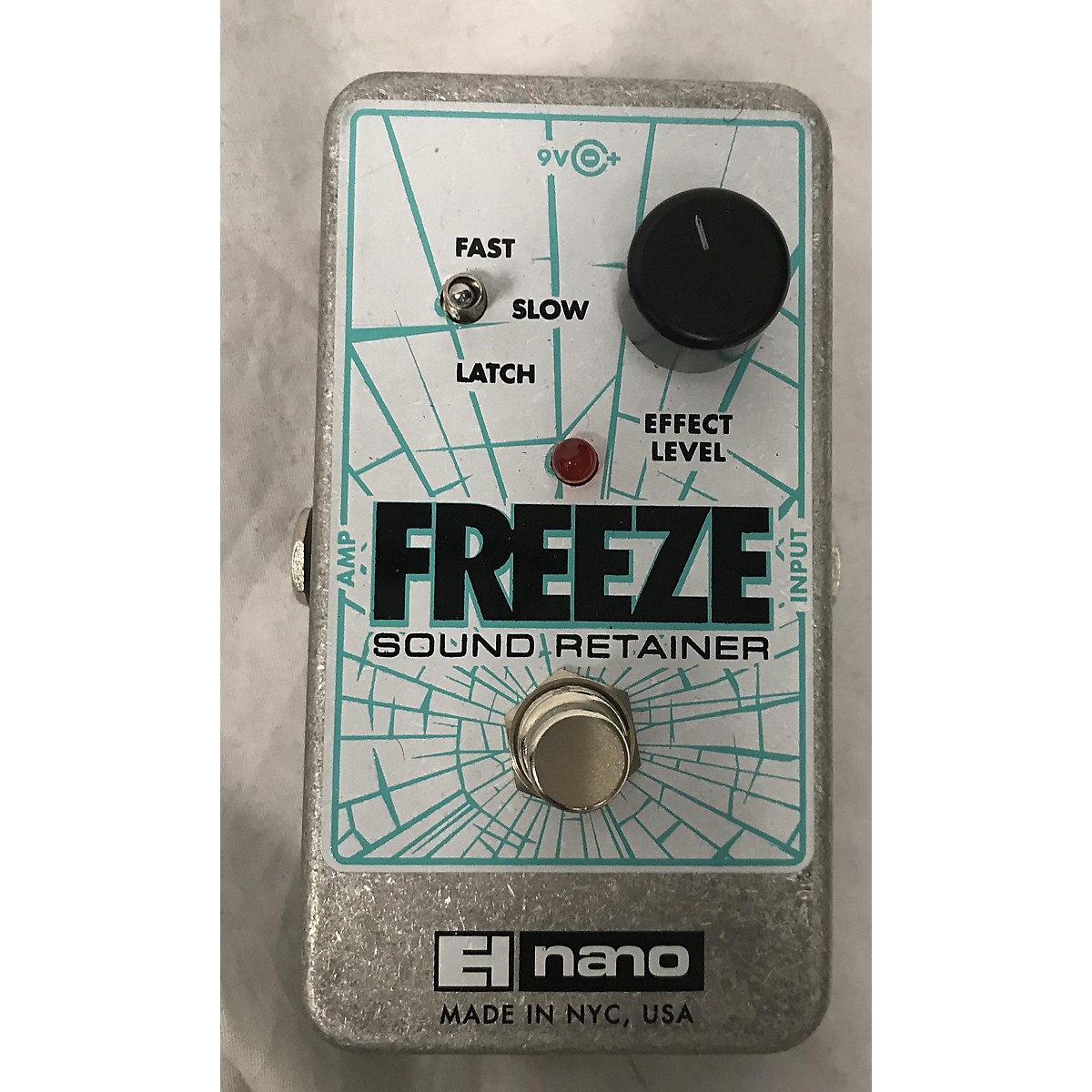 Used ElectroHarmonix Freeze Sound Retainer Compression Effect Pedal
