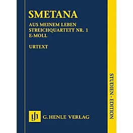 G. Henle Verlag From My Life - String Quartet No. 1 in E Minor Henle Study Scores by Smetana Edited by Milan Pospisil