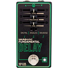 Open Box Walrus Audio Fundamental Series Delay Effects Pedal Level 1 Black