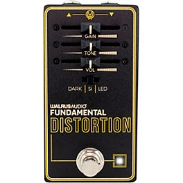 Open Box Walrus Audio Fundamental Series Distortion Effects Pedal Level 1 Black