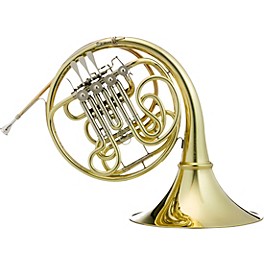 Blemished Hans Hoyer G10 Geyer Style Series Double Horn with String Linkage and Detachable Bell Level 2 Yellow Brass, Deta...