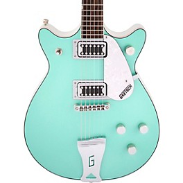 Blemished Gretsch Guitars G5237 Electromatic Double Jet FT Electric Guitar Level 2 Surf Green and White 197881124397
