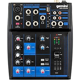 Open Box Gemini GEM-05USB 5 Channel USB mixer with Bluetooth
