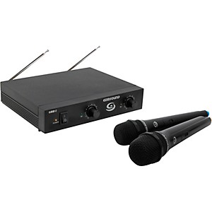 Gem Sound GMW-2 Dual-Channel Wireless Mic System CD 