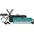 Roland GO:KEYS Keyboard Package With TASCAM TH-200X Studio Headphones & Accessories - Turquoise